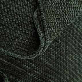 Koc szenilowy CHENILLE zielony 130x170 cm HOMLA