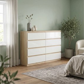 Komoda NUDO 138,5 cm do Salonu Sypialni Dąb sonoma