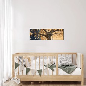 Obraz – Surrealistyczne drzewo (z zegarem) (90x30 cm)