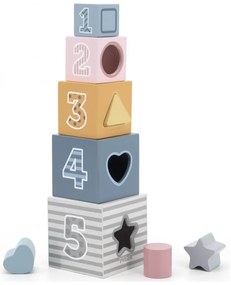 Viga polarb piramidka układanka edukacyjna sorter kostki klocki