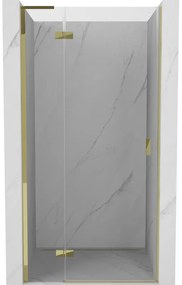 Mexen Mist-H L drzwi prysznicowe uchylne lewe 70 cm, transparent, złote - 8A5L-070-000-50-00-L