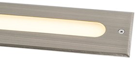 Zewnetrzna Nowoczesny klosz do zabudowy stalowy 30 cm z LED IP65 - Eline Nowoczesny Oswietlenie zewnetrzne