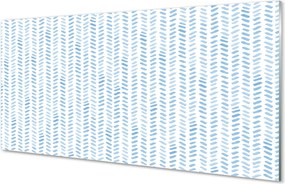 Szkło do Kuchni na Ścianę Niebieska Jodełka