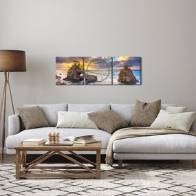 Obraz - Hatago Iwa (z zegarem) (90x30 cm)
