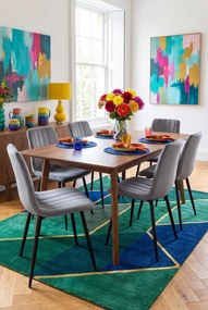 Nowoczesne szare pikowane krzesło R7-N90