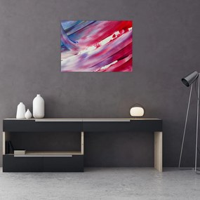 Obraz - różowo - niebieskie kolory (70x50 cm)