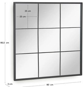 Lustro ścienne Kave Home Ulrica, 80x80 cm
