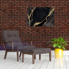 Obraz złotej abstrakcji (70x50 cm)