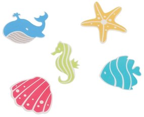 Dziecięce maty antypoślizgowe do wanny 5 szt. 12x12 cm Waterworld – Spirella