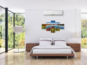 Obraz czerwonej kropki (125x70 cm)
