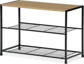 Półka na buty GD-413 OAK Leik, 3 półki, 63 x 30 x 43,5 cm, 3 piętra