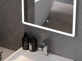 Mexen Navia lustro łazienkowe podświetlane 80 x 60 cm, LED 6000K, antypara - 9803-080-060-611-00