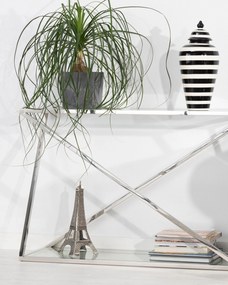 Konsola Vertigo silver 120x40x80cm