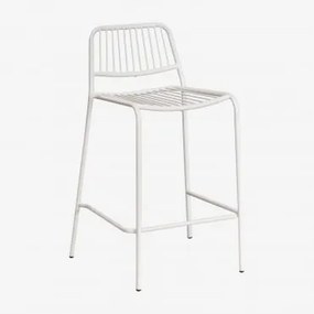 Elton Stołek Składany Wysoki Gardenia Biel & ↑65 Cm - Sklum