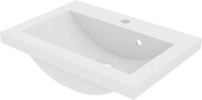 Umywalka wpuszczana w blat z konglomeratu WAVE 55 cm