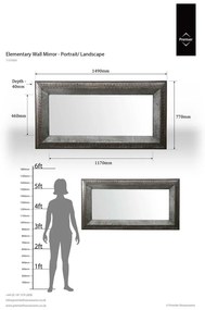 Lustro ścienne 77x149 cm Elementary – Premier Housewares