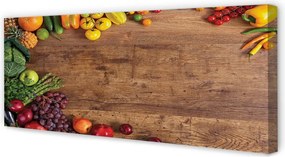 Duży obraz na płótnie Kompozycja Owoców i Szparagów