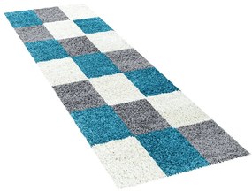 Szaro-turkusowy chodnik 80x250 cm Life – Ayyildiz Carpets