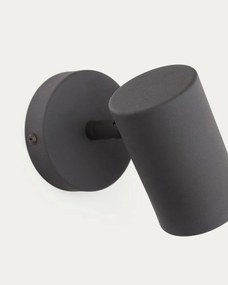 Czarny metalowy kinkiet Manie – Kave Home