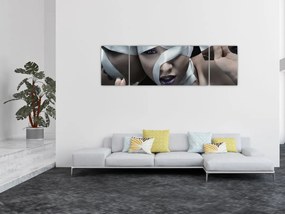 Obraz kobiety ze wstążką (170x50 cm)
