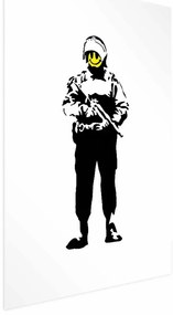 Plakat Uśmiechnięty policjant 21x30 cm bez ramy z marginesem ARTGEIST B
