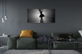 Zdjęcie na płótnie Baletnica na Szarym Tle