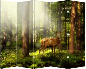 Parawan - Jeleń w lesie (210x170 cm)