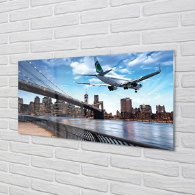 Panel nad Blat Kuchenny Samolot w Chmurach nad Miastem