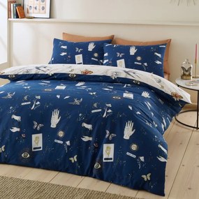 Niebiesko-kremowa pościel dwuosobowa 230x220 cm Astrology – Sassy B