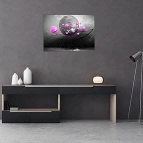 Obraz różowych kul (70x50 cm)