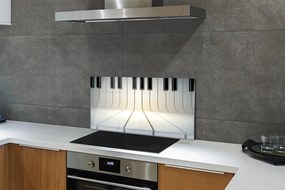 Szklany Panel Pianino klawisze