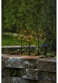 Zestaw 3 ogrodowych lamp solarnych LED Star Trading Firework, wys. 40 cm