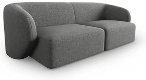 Szara sofa z tkaniny szenilowej 188 cm Paolo – Milo Casa