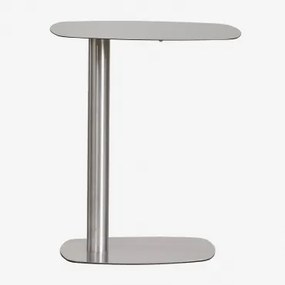Mesa Pomocnicza Prostokątna 40x25 Cm Z Metalu Odelia Clear Brush & ↑50 Cm - Sklum