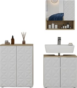 Zestaw mebli łazienkowych biały 60x30x79 edge