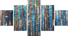 Obraz - Zimowy las (125x70 cm)