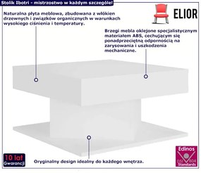 Biały matowy stolik kawowy Cindy 2X