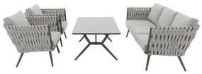 RIVA EXPERT naturalny - zestaw ogrodowy aluminiowy