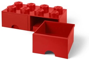 Czerwony pojemnik z 2 szufladami LEGO®