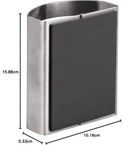 Metalowy magnetyczny uchwyt na ołówki iDesign Forma, 5,5x10 cm