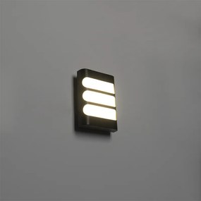 Nowoczesna lampa ścienna czarna w tym LED IP44 - Gaev