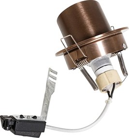 Nowoczesny reflektor wpuszczany ciemny brąz okrągły pochylany - Installa