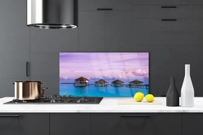 Panel Szklany do Kuchni Rezydencja Nad Lazurowym Brzegiem