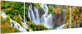 Obraz - Park Narodowy Jezior Plitwickich (170x50 cm)