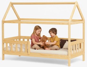 Drewniane łóżko dziecięce domek Z5-S89
