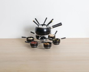 Zestaw do fondue obrotowy na 6 osób, ceramiczny