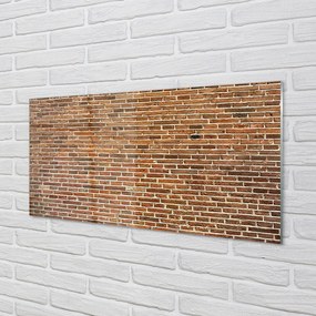 Szkło do Kuchni na Ścianę Czerwony Mur Loftowy