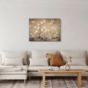 Obraz na szkle - Japoński krajobraz z kreskówki (70x50 cm)