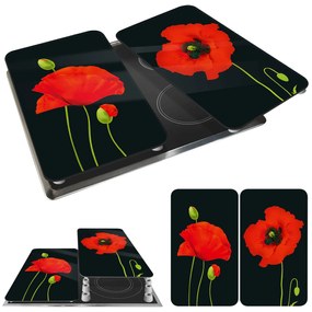 Szklane płyty ochronne MAKI na kuchenkę – 2 sztuki