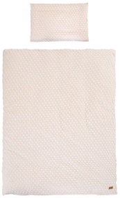 Beżowa pościel dziecięca do łóżeczka z mieszanki bawełny 100x135 cm Frosty Almond – Roba